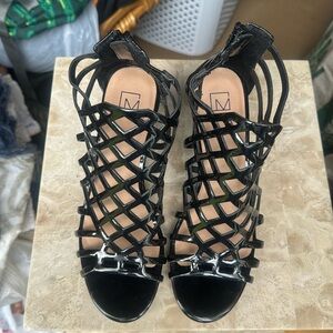 Material Girl Patent Leather Sandals Sz 7